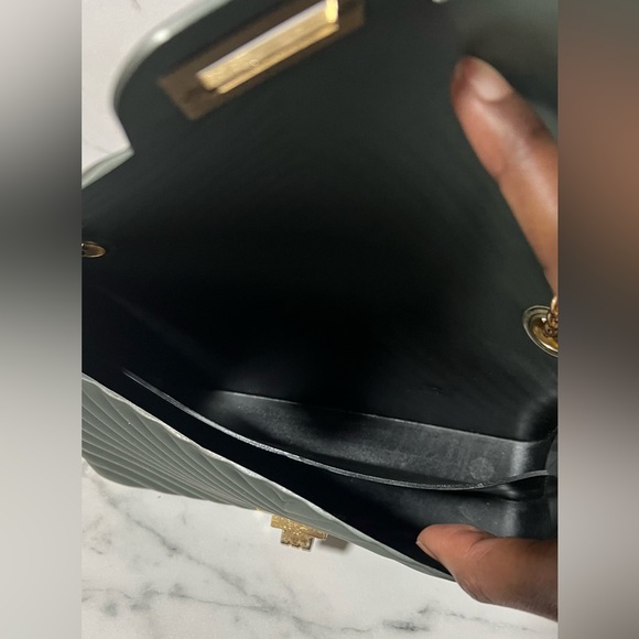 Dark Grey Quilted Chain Bag - Picture 2 of 5